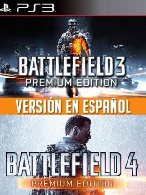 2 JUEGOS EN 1 BATTLEFIELD 3 PREMIUM EDITION MAS BATTLEFIELD 4 PREMIUM EDITION FULL ESPAÑOL PS3