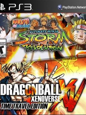 2 juegos en 1 Dragon Ball Xenoverse: edición Time Travel Pase de temporada mas NARUTO SHIPPUDEN: Ultimate Ninja STORM Revolution ps3